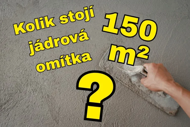Cena jádrové omítky 150 m2