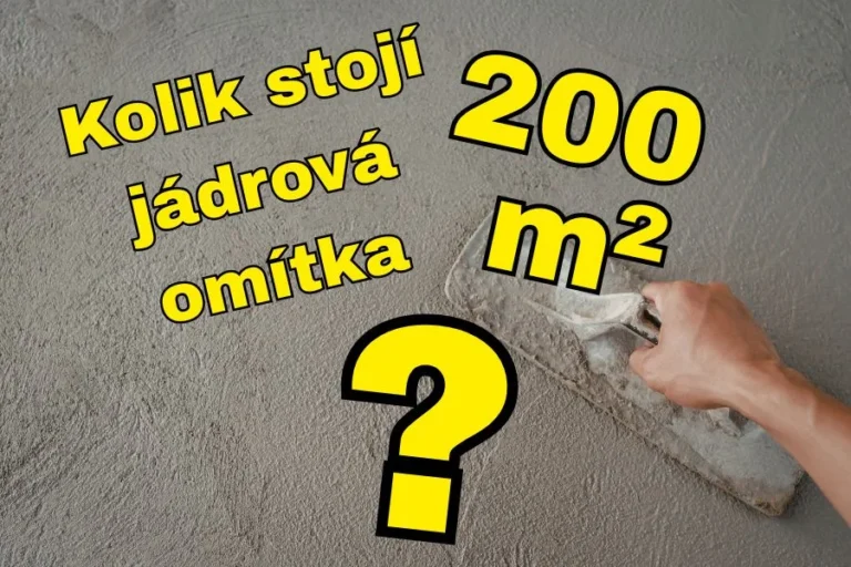 Cena jádrové omítky 200 m2